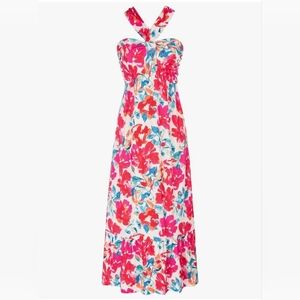 Floral Halter Maxi Dress